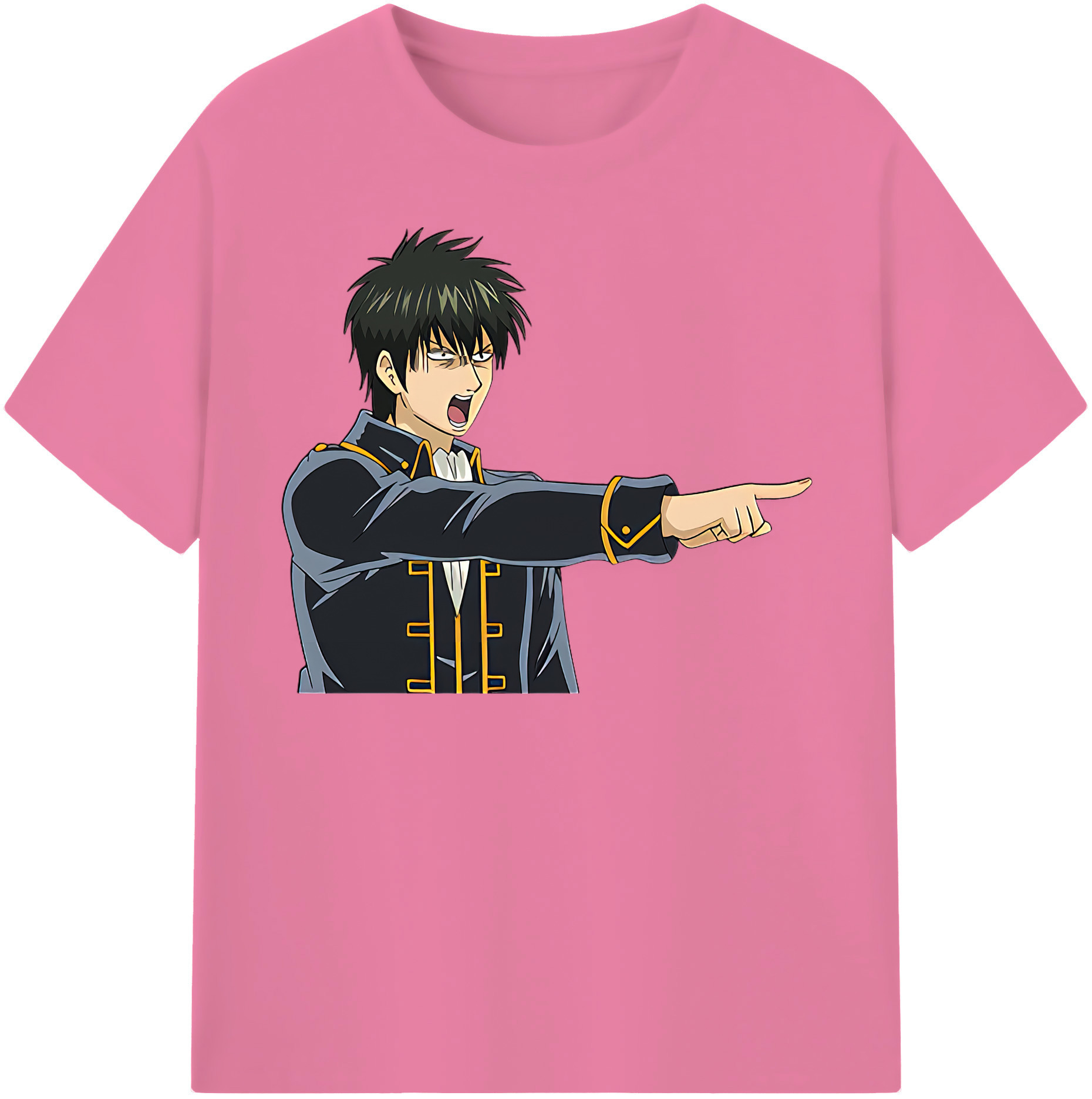 （画像用） ぎんたま 坂田銀時（さかたぎんとき） 神楽 志村新八（しむら しんぱち） GINTAMA Sakata Gintoki Kagura Shimura Shinpachi 綿100％半袖Tシャツ（フロントプリント）